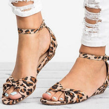 Load image into Gallery viewer, Leopard Women&#39;s Summer Sandal